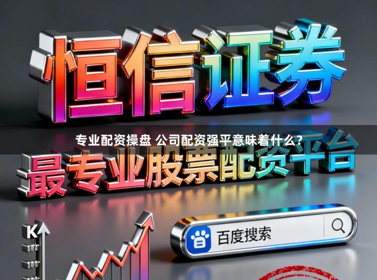专业配资操盘 公司配资强平意味着什么?